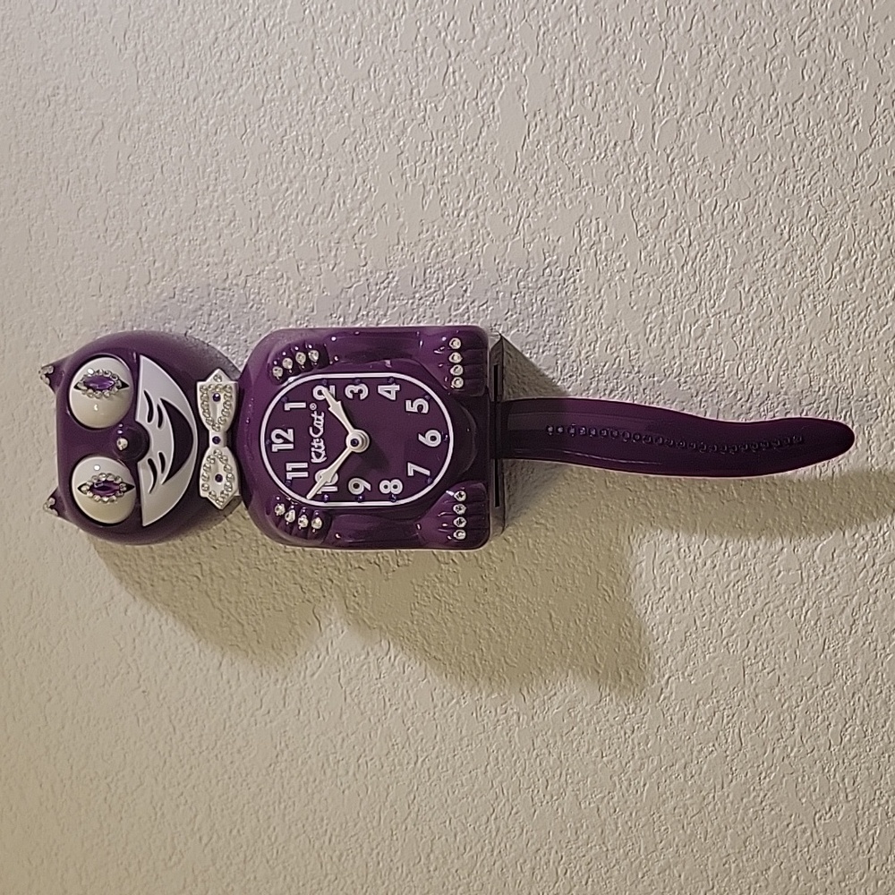 Jeweled Kit-Cat Klock clock SUPER RARE - Picture 2 of 5